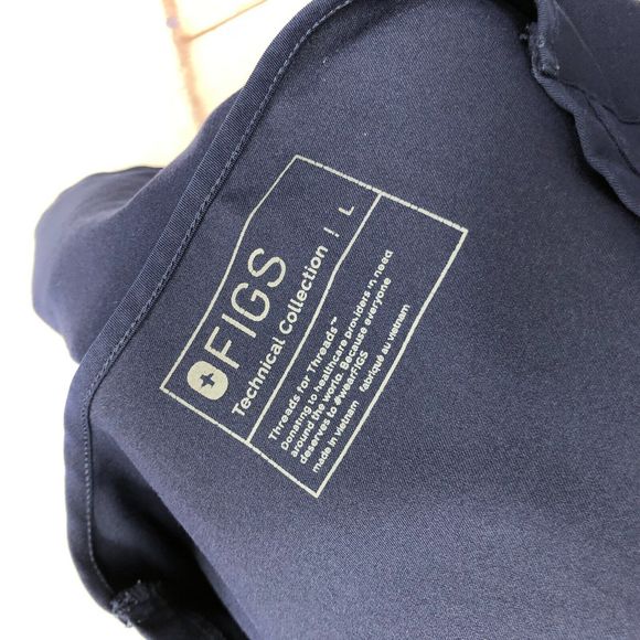 FIGS Women Short Sleeve Scrub Top Size Large Blue B236 -5 - Picture 16 of 16